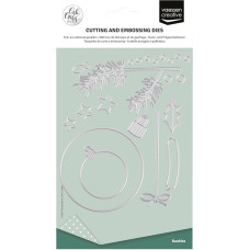 Vaessen Creative Cutting and Embossing Stencils Christmas Decoration - 15 Cutting Dies from 5 mm to 8 cm - Craft Accessories for Christmas Cards, Scrapbooking and Journaling - For Die Cutting and
