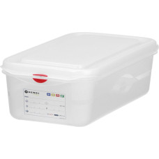 Hendi GN 1/3 maisto indas su dangteliu su etikete 4 l 325x176x100 mm