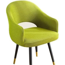 Virtuvės kėdžių užvalkalai, rinkinys iš 6, 4, kėdžių užvalkalai, 6 dalys, pilka, su porankiais, biuro kėdės užvalkalas, kukurūzų grūdų aksomo fotelis, apsauginis užvalkalas, strypai, sėdynės užvalkalas, skirtas valgomajam, vestuvėms, vakarėliui, viešbučiu