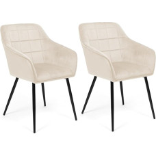 IDMarket - 2 valgomojo kėdžių rinkinys 