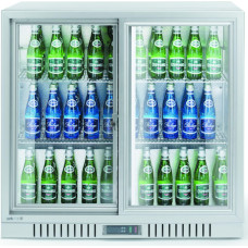 Arktic Baro šaldytuvas su 2 stumdomomis durimis LED 150 l 160 W 90x52x84 cm - sidabrinis