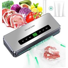 Vakuuminis sandarintuvas 6 in 1 Kompaktiškas maisto vakuuminis sandarintuvas Sausas drėgnas maisto laikymo konteineris Integruotas pjaustytuvas Suvynioti maišelio laikymo LED ekranas