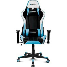 DRIFT Gaming Chair DR175BUE- Professional Gaming Chair Faux Leather 2D Adjustable Armrests Class 4 Piston Swivel Black Blue