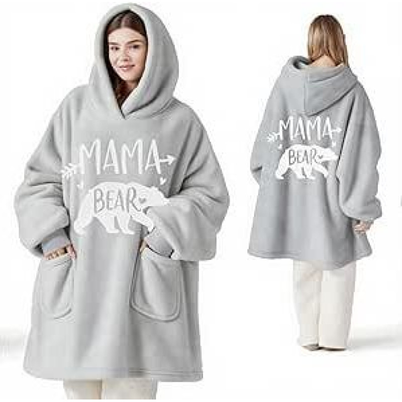 Dovanos mamai, mamos meškos antklodės dovana - Kalėdų gimtadienio dovana mamai iš dukters ir sūnaus, dovanos motinai žmonai Velykų Motinos dienos gimtadienio proga