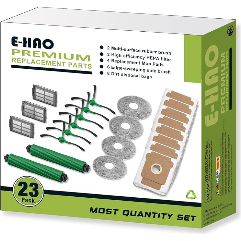 E-HAO atsarginės dalys ir krepšio priedai, skirti 