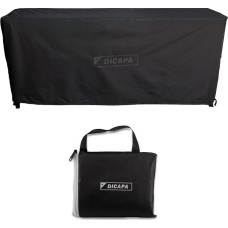 DICAPA Vandeniui atsparus sodo stalo dangtis 180 x 120 x 70 cm lauko dangtis Sodo stalo dangtis juodas
