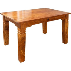 MASSIVMOEBEL24.DE Valgomojo stalas Akacija 180 x 90 x 76 cm Medus lakuotas Oxford #0604