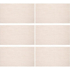 BESPORTBLE PVC Tischsets 6 Stück rutschfest Hitzebeständig Rechteckig Abwaschbar für Partys Familienfeiern und Buffets in Beige
