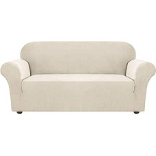 Turquoize Stretch Sofa Slipcover, sofos dangtelis, didelis viršnormatyvinis sofos dangtelis, 1 gabalas, sofos dangtelis gyvenamajam kambariui su žakardiniu audiniu ir elastingu dugnu, naminių gyvūnėlių baldų apsauga (XL sofa,