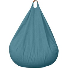 Tingus sofos dangtis Bean Bag kėdė Lounger Seat Seat Bag Sofa svetainės baldai Nuimamas skalbiamas 90 x 110 cm mėlyna