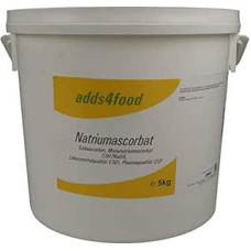 5 kg farmacinės kokybės USP ir maistinės klasės E301 natrio askorbato