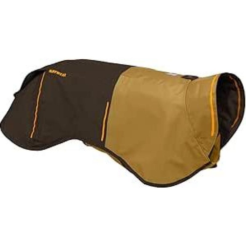 RUFFWEAR Sun Shower X-Large Dog Rain Jacket, viskam tinkanti striukė šunims, neperšlampama striukė šunims, lengva liemenė ir lietpaltis šunims, XL, žemės ruda