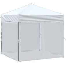 vidaXL Švenčių palapinė sulankstoma su šoninėmis sienelėmis Sodo palapinė Marquee Gazebo Alaus palapinė Sulankstoma palapinė Camping Anthracite 2 x 2 m
