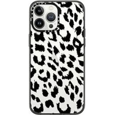 CASETiFY iPhone 13 Pro Max Compact Case [2x Military Grade Drop Test/4ft Drop Protection] - Lacie Leopard - Black