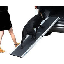 LIEKUMM Šunų rampa 90 kg keliamoji galia, 99-182 cm teleskopinė aliuminio rampa šunims, laiptai mažiems šunims, laiptai automobiliams, sunkvežimiams, visureigiams, laipteliams ir durų slenksčiams