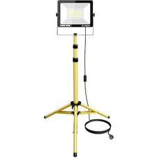 SKYWORLD 100 W LED Construction Spotlight with Tripod, 10000LM Tripod Stand, LED Spotlight, Waterproof Construction Site Spotlight for Workshop, Construction Site, Garage, Garden