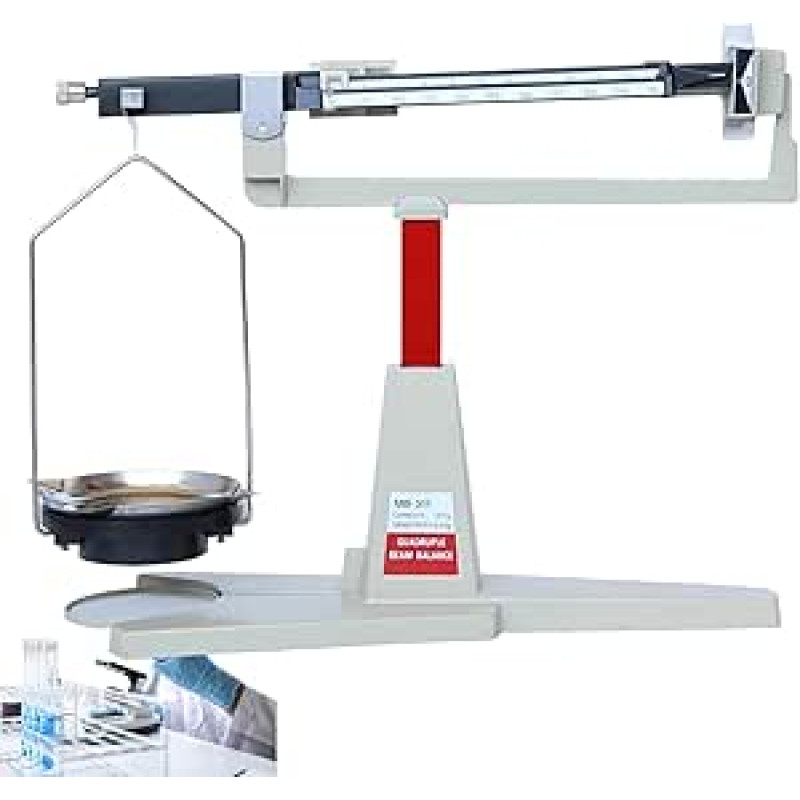Mechaninės svarstyklės su magnetiniu slopinimu, 0,01G - 311G tikslumu, nereikalaujančios baterijos, skirtos tiksliems moksliniams matavimams