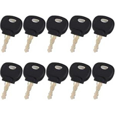 Baumaschinenschlüssel 14603, 14607 für Bobcat und für Bomag für - Ersatz-Zündgerät für schwere Geräte (10 Stück)