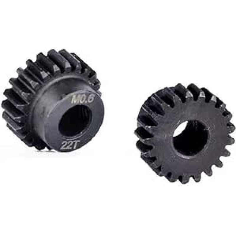 Motorritzel, Zahnrad, 2 Stück Motorritzel, M0,6 17T-28T Metallritzel Motorgetriebesatz 5 mm Bohrung Motorteile Getriebe Stahlritzel Modellautozubehör for LKW-Auto (Spalva : 0.6m 20t)