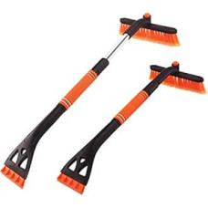 Ice Scraper Car with Broom 3-in-1 Expandable Removable Ice Scraper, Car Snow Brush and Cleaning Brush with 360 Degree Brush Head, 80 cm Long Snow Shovel for Car SUV Truck Windscreen