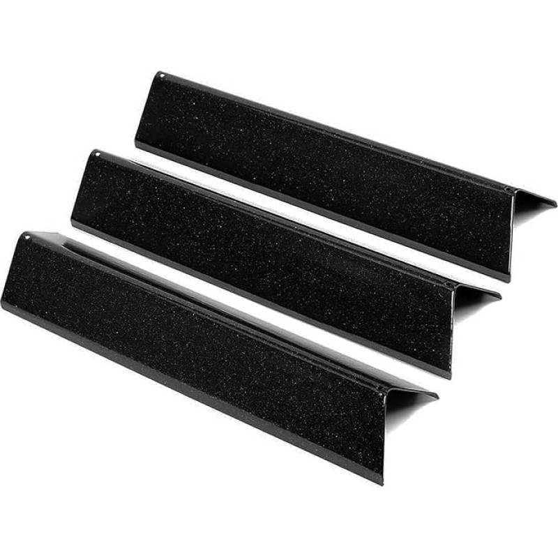 7635 38.8 cm Flavorizer Bars for Weber Spirit I & II 200, Spirit E210/220 S210/220 Grills (with Front Control Buttons), Porcelain Enamel Aroma Rails, Heat Shield Burner Cover Replacement, Heating Plate