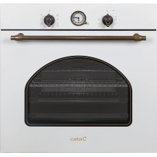 CATA MRA7108WH Įmontuojama elektrinė kaimiškos baltos spalvos A energinės klasės 7 funkcijų ir mechaninės kepimo programos konvekcinė orkaitė su 5 aukščio lygiais ir 60 l talpa