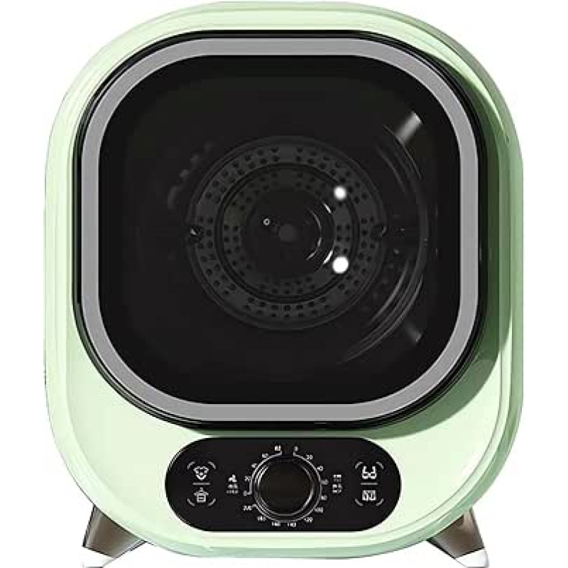 Kondensator-Wäschetrockner, 5 kg, 0-200 Minuten Timer und 35 dB leiser Betrieb, 3D-Heiß-/Kaltlufttrocknung für Arbeitsplatte oder Wandmontage