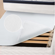 DUJUIKE Neslystantis čiužinio viršutinis sluoksnis, skirtas neslystančiam čiužiniui, su neslystančiomis dalelėmis ant nugaros, kad čiužinys laikytųsi vietoje (pilkas, 180 x 200 cm)