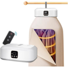 Nešiojama drabužių džiovyklė, maža, 2024 elektrinė maža šilumos siurblio džiovyklė, su laikmačiu / UV sterilizacija / automatiniu išjungimu, maža karšto oro džiovyklė, skirta butui, namams, kelionėms