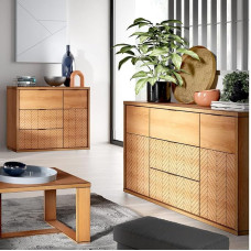 Svetainės baldų komplektas 2 dalių komoda Svetainės kambario spinta Svetainės kambario spinta Moderni ąžuolo spalvos