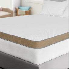 BedStory 7,5 cm Gelschaum Memory Topper, Matratzentopper Härtegrad H2+H3 2-in-1 Kaltschaum, Matratzenauflage Orthopädisch für Matratzen Boxspringbett Schlafsofa, mit abnehmbarem Bezug