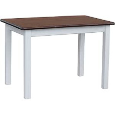 k koma Virtuvės valgomojo stalas iš pušies masyvo, baltas medus Naujas gamintojas, įvairūs dydžiai (80, 50)