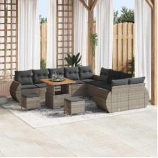 Garten-Sofa-Set mit Kissen 13 pcs Grau 80 x 80 x 71 cm Sofa Gartenm?Bel Modelis3363883