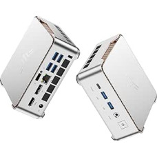 NiPoGi Pinova P2 Mini PC W-11 Pro, АMD Ryzen 4300U (up to 3.70GHz), 16GB DDR4 256GB M.2 SSD Mini Desktop Computer for School/Office/Home, HDMI 2.0, DP, Type-C, 4K UHD Triple Display, Dual WiFi