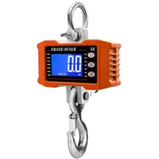 Lndustriekranwaage, Digitale Hängewaage, Kranhakenwaage, 1000 kg, Industriekranwaage, LCD-Hintergrundbeleuchtung, Waage, Analyseinstrumente(Orange)