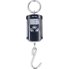 200 Kg Kranwaage, Elektronischer Haken, Tragbare HD-Hintergrundbeleuchtung von Steelyard für Industrielle Kranwaage, Expresslieferung, Gepäck (Silber Schwarz)