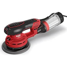 Flex Orbital Sander ORE 3-150 EC (400 W, Sanding Disc Diameter 150 mm, Hub 3 mm, Brushless Motor, Sander, Connection for Dust Extraction Diameter 27 mm) 447684, Red