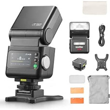 Godox iT32 with X5-N Camera Flash Kit for Nikon Detachable Magnetic Hotshoe/Trigger Design with TTL & HSS, 2.4G Multi-Flash Sync, Built-in Battery, Touch Screen, with Diffuser, Filter, Storage Bag