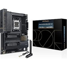 ASUS ProArt X670E-CREATOR WiFi pagrindinė plokštė AMD AM5 lizdas (Ryzen 7000, ATX, PCIe 5.0, DDR5 atmintis, 2x USB 4, WiFi 6E, 4x M.2, USB 3.2 Gen2x2, turinio kūrimas)