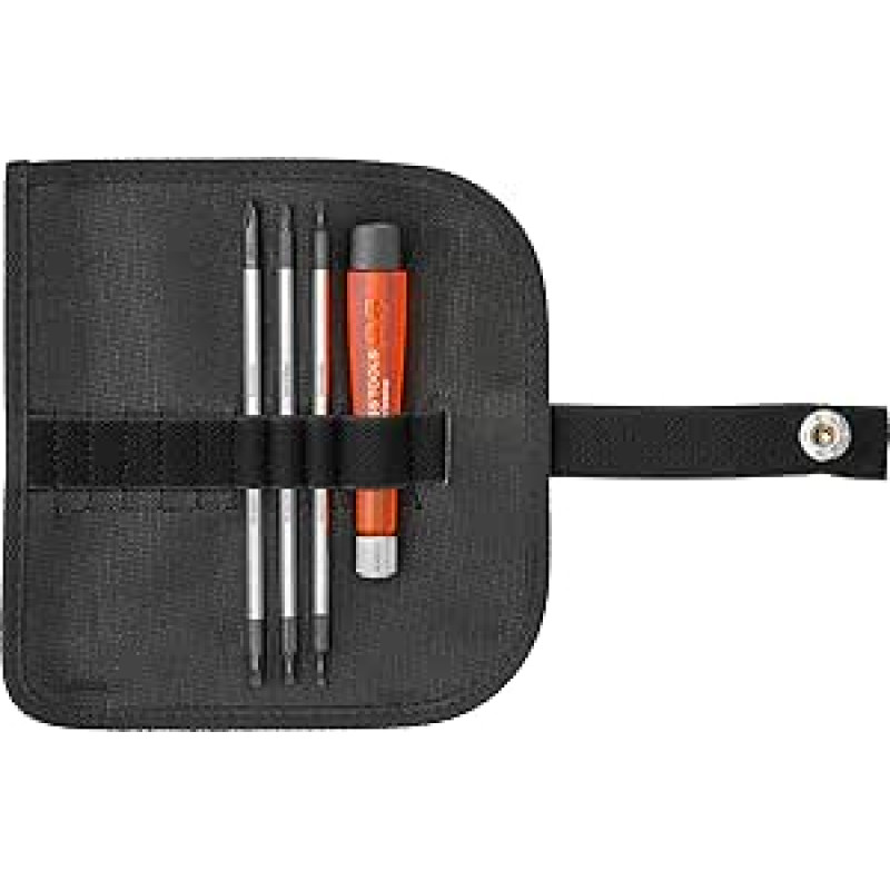 PB Swiss Tools Mini atsuktuvų rinkinys PB 510 | 100 % šveicariška gamyba | 4 dalių atsuktuvų rinkinys su dvipusiais keičiamais ašmenimis kryžminiu lizdu kompaktiškame dirbtinės odos krepšyje