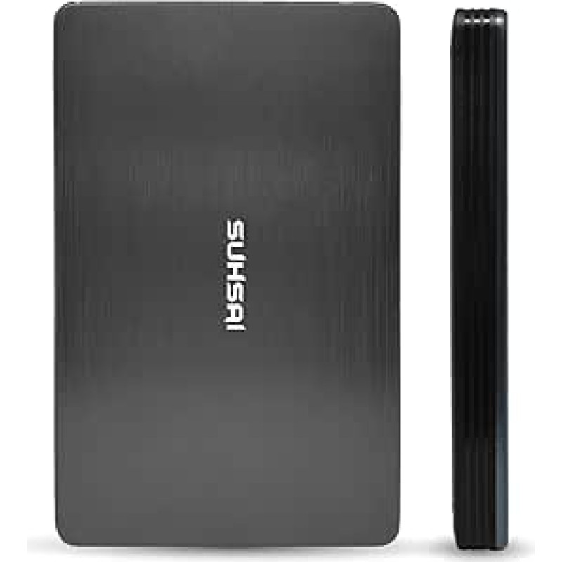 SUHSAI išorinis kietasis diskas, 250 GB USB 3.0 lengvas kietasis diskas duomenų atsarginei kopijai kurti ir saugoti, nešiojamasis žaidimų kietasis diskas, kietasis diskas su išplėstine atmintimi, skirtas žaidimų nešiojamiesiems kompiuteriams, PC, Mac, sta