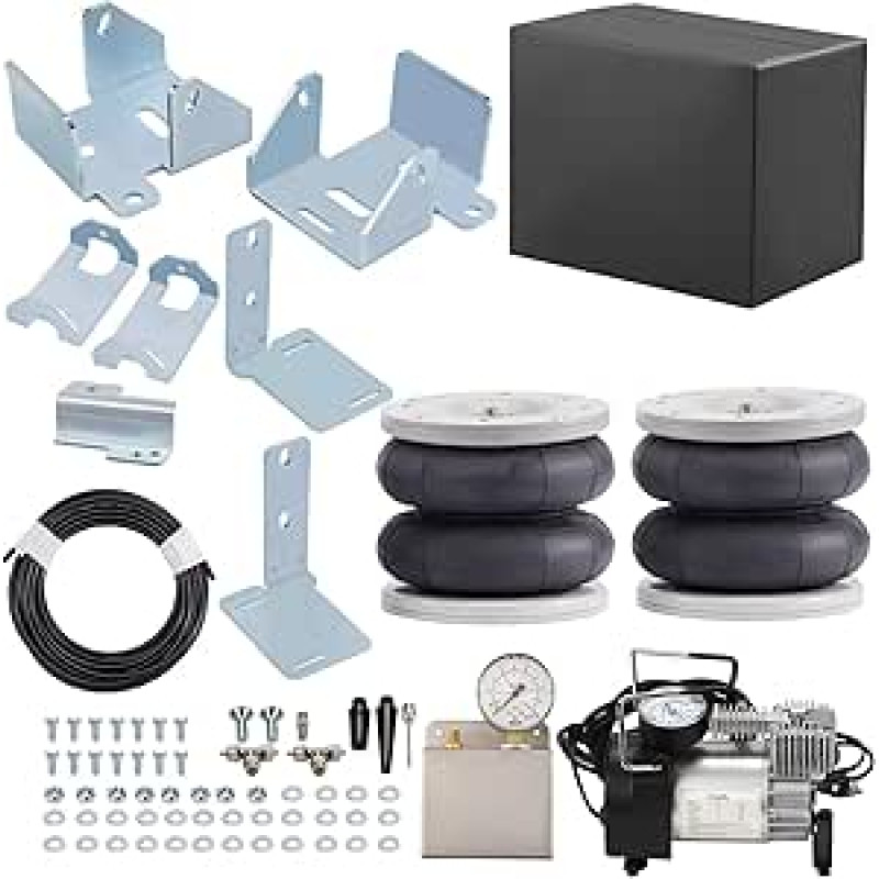 Luftbalg Luftfederung Kompatibel Mit Ford Für Transit 2001-2017 2018 2019 2019 2020 2021 2022 Luftfederungs-Set Für Die Hinterachse Mit 12-V-Kompressor