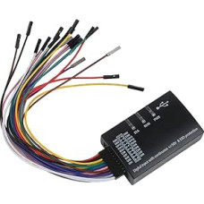 16K loginis analizatorius, didelės spartos mėginių ėmimo dažnis 100M USB protokolo derinimo įrankis SPI UART CAN JTAG su 17 protokolų dekodavimo palaikymu