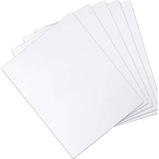 5 Stück weiße PVC-Schaumstoffplatten - 2 mm Polystyrolplatten for Kunsthandwerk, Kunst, Präsentation(0.2x30x40cm)