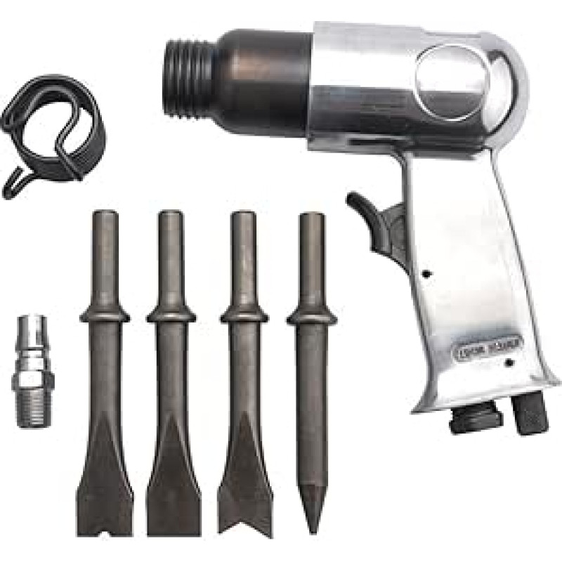 150 Pneumatinis smulkinimo plaktukas oro kaltas kastuvas kastuvas kastuvas rūdžių šalintuvas vėjo deratizacijos įrankiai su 4 galvos oro įrankiais