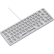 Glorious Gaming GMMK 2 Compact 65% Barebones (tik rėmas) - Mechanisches Gaming-Tastaturgrundgerüst, Kompakt-TKL (65%), aliuminis, individualiai prieinamas, RGB, tarptautinis / ISO išdėstymas - Weiß