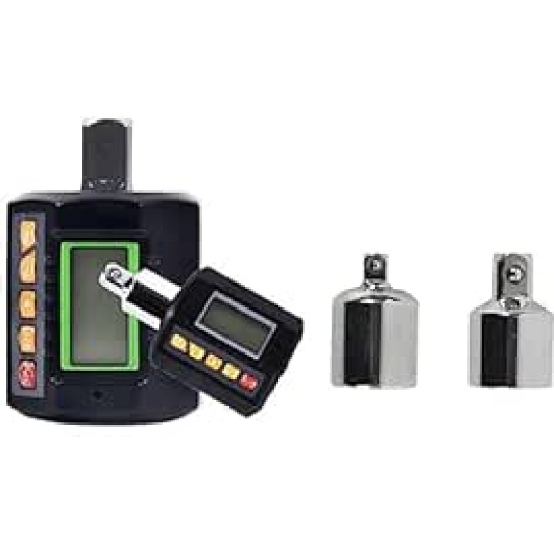 Drehmomentadapter, 3-teiliger digitaler Drehmomentmesser-Anzeigekopf for Fahrrad-Auto-Reparatur, Fahrradschlüssel-Tester mit Adapter 3-200 N.m(ANC-30 su žalia spalva)