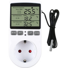 Thermostat switch with timer and sensor contact