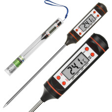 Thermometer/probe for food, GreenBlue, probe length 15 cm, temperature range from -50°C to +300°C, accuracy 0.1°C, GB178