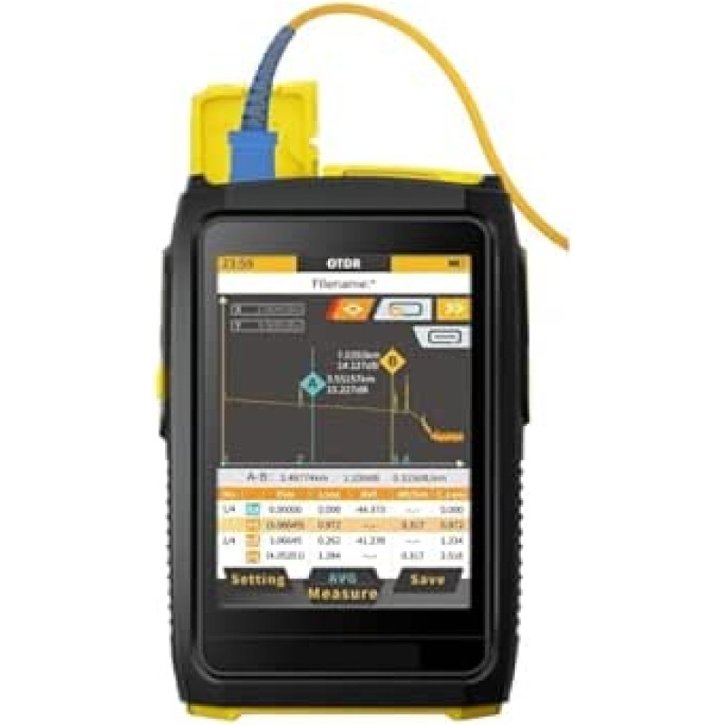 Mini OTDR Aktive Faser Live Test 1550nm 20dB Optische Faser Reflektometer Touchscreen OPM Ereignis Karte Faser Tester (A)